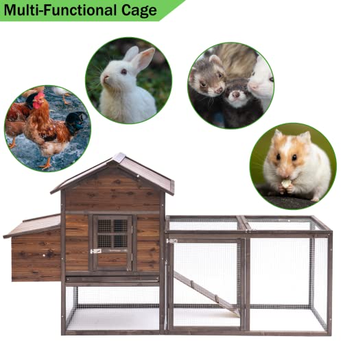 Outdoor Wooden Chicken Coop for 4 Chickens