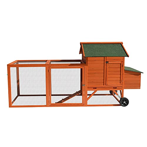 Deluxe Wooden Chicken Coop with Nesting Box