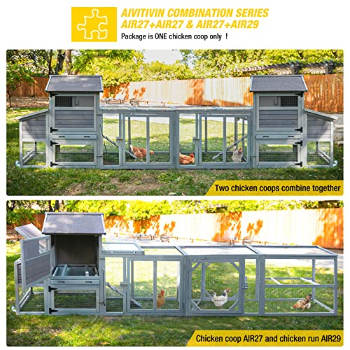 Aivituvin Expandable Chicken Coop - Large Movable Hen House