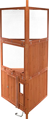 TRIXIE Mobile Chicken Coop with Run, 2 Boxes