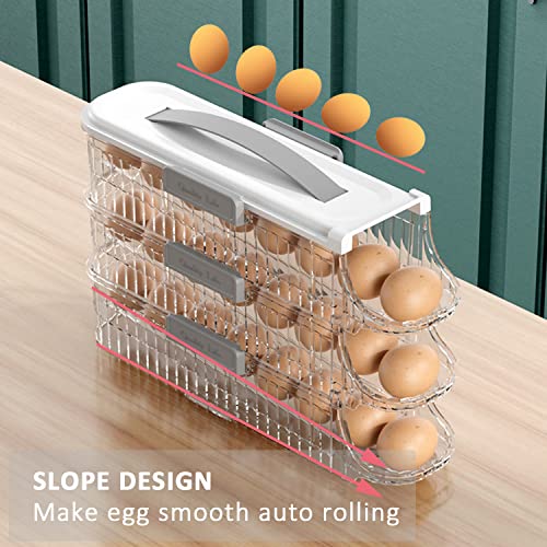 3 Layer Auto Rolling Egg Holder for Fridge