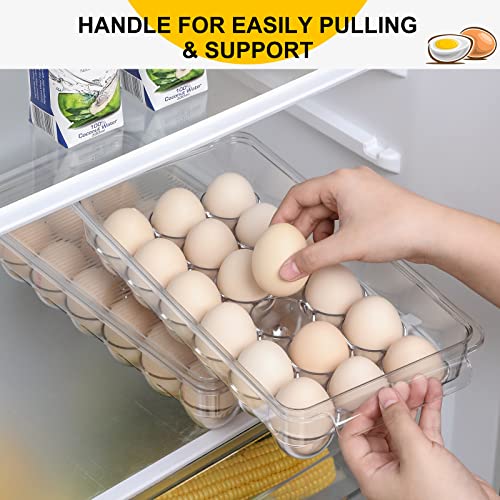 Stackable Egg Holder for Refrigerator - 2 Pack
