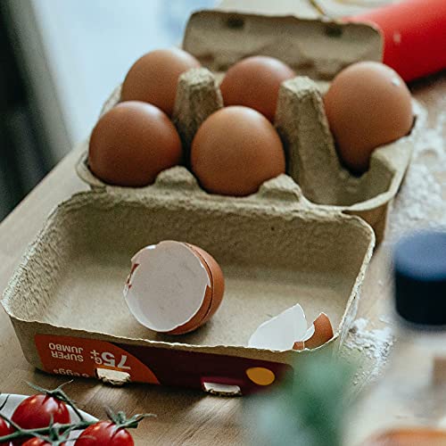 40 Pack Egg Cartons, 6 Cell Chicken Egg Organizer
