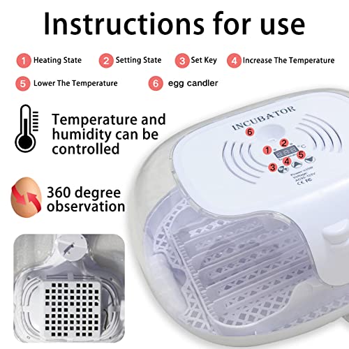 Chickens Incubators: Automatic Hatcher for Various Poultry Eggs
