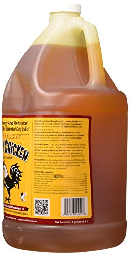 Gallon Healthy Coat Chicken Feed Supplement: Plumage, Skin, Molting, Egg, Immune System, Energy