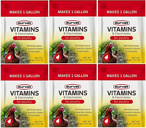 Durvet Poultry Vitamins & Electrolytes, 6 Pack, 5g