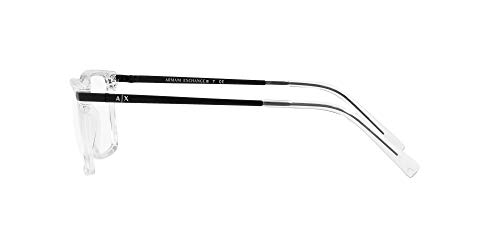 Armani Exchange AX3077 Eyeglasses Frames, Crystal 54mm