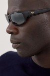 Maui Jim Stingray Polarized Wrap Sunglasses - Black/Grey