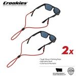 Croakies Terra Adjustable Sport Eyewear Retainers - Red