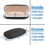 RayLove Black Hard Shell Eyeglasses Case