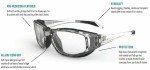 REC SPECS Navigator Shiny Clear Anti-Fog Eyewear