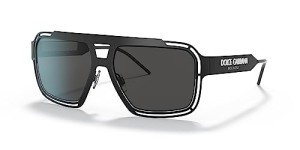 Dolce & Gabbana Matte Black Round Fashion Sunglasses