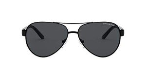 A|X Armani Exchange Men's Black/Grey Aviator Sunglasses