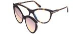 Tom Ford Vista FT 5772-B Brown Blue Block Eyewear