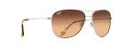 Maui Jim Cliff House Aviator Sunglasses - Gold/Bronze