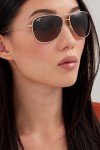 Maui Jim Cliff House Aviator Sunglasses - Gold/Bronze
