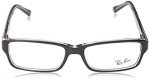 Ray-Ban RX5169 Black Rectangular Prescription Eyeglasses