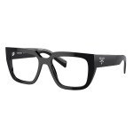 Prada Geometric Black Plastic Eyeglasses 50mm