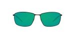 Costa Del Mar Matte Black Sunglasses with Green Lenses