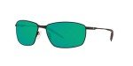 Costa Del Mar Matte Black Sunglasses with Green Lenses