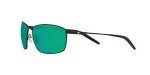 Costa Del Mar Matte Black Sunglasses with Green Lenses