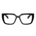 Prada Geometric Black Plastic Eyeglasses 50mm