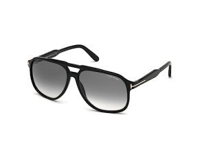 Tom Ford Raoul Sunglasses Black/Smoke Shaded 62mm