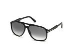 Tom Ford Raoul Sunglasses Black/Smoke Shaded 62mm