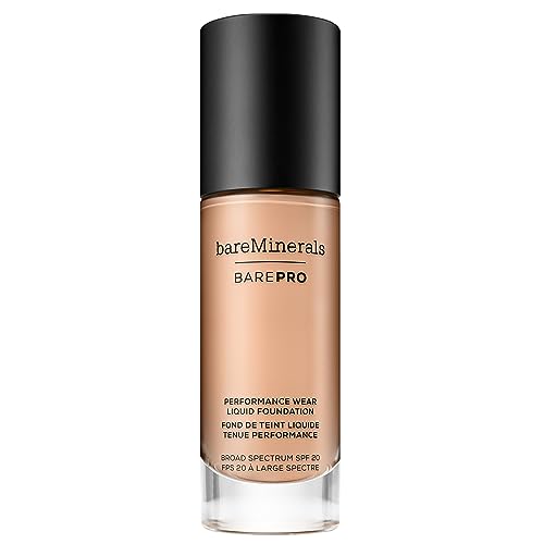 bareMinerals Barepro Liquid Foundation SPF 20, Full Coverage, Vegan