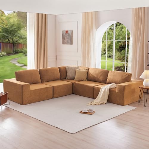 Comfy Modular L-Shaped Sectional Sofa Set