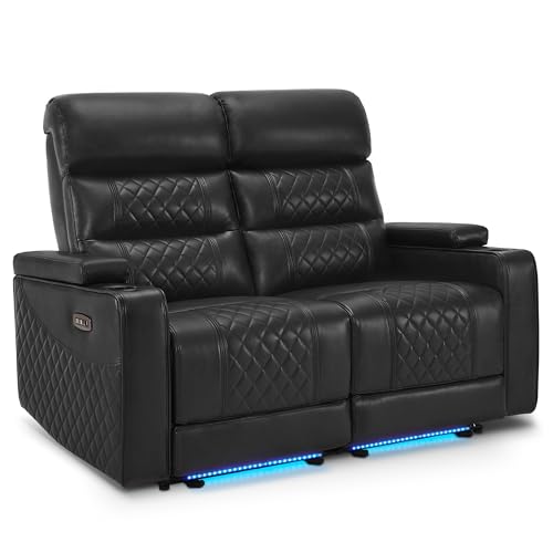 MCombo Electric Reclining Loveseat Sofa with USB Ports