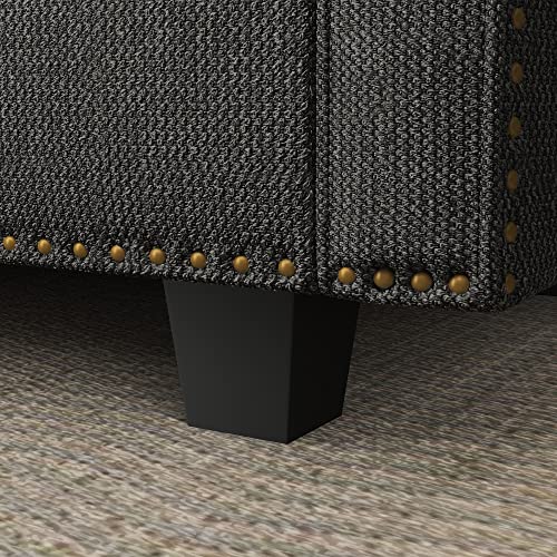 L-Shaped Convertible Sofa with Storage Ottoman