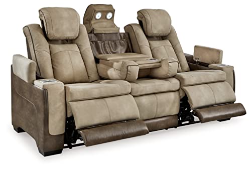 Ashley Next-Gen DuraPella Power Reclining Sofa - Sand
