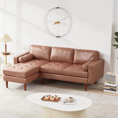 Modern L-Shaped Convertible Sofa for Small Spaces