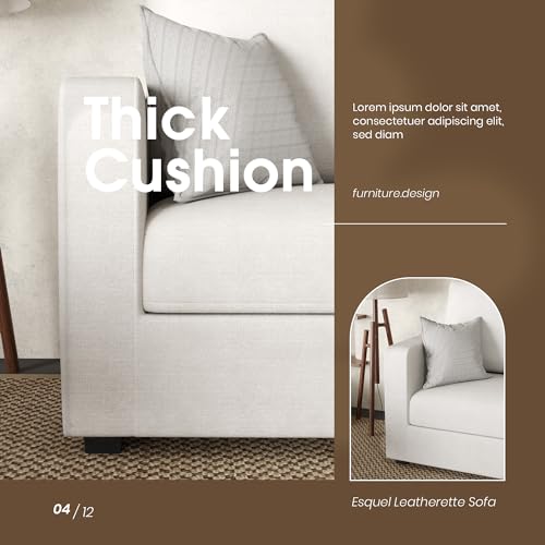 JUMMICO L-Shaped Convertible Sofa in Light Gray