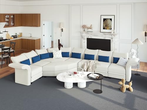 Velvet L-Shaped Modular Sectional Sofa with Storage