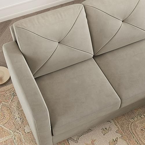 HONBAY U-Shaped Convertible Sofa with Ottomans