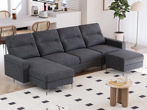 Furniwell U-Shaped Modular Sofa with Ottoman