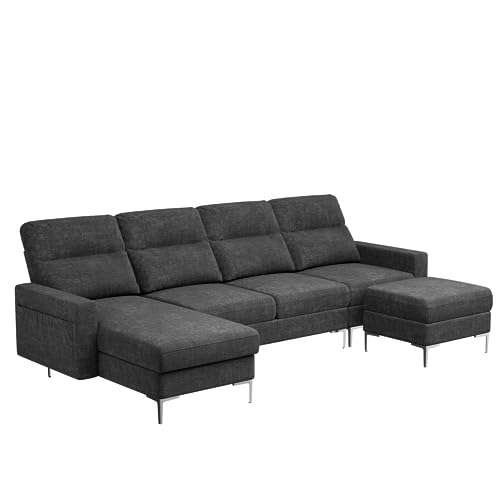 Furniwell U-Shaped Modular Sofa with Ottoman