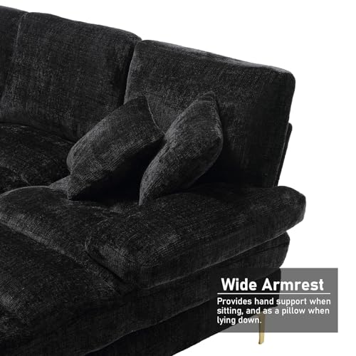 KIVENJAJA U-Shaped Modern Chenille Sectional Sofa