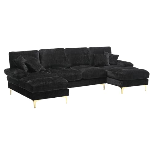 KIVENJAJA U-Shaped Modern Chenille Sectional Sofa