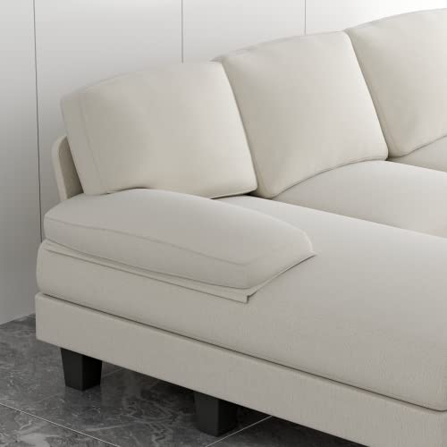 Modern U-Shaped 4-Seat Convertible Sofa Couch