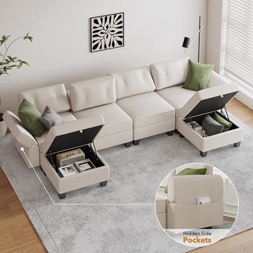 AYEASY 113" Modular U-Shaped Sectional Sofa