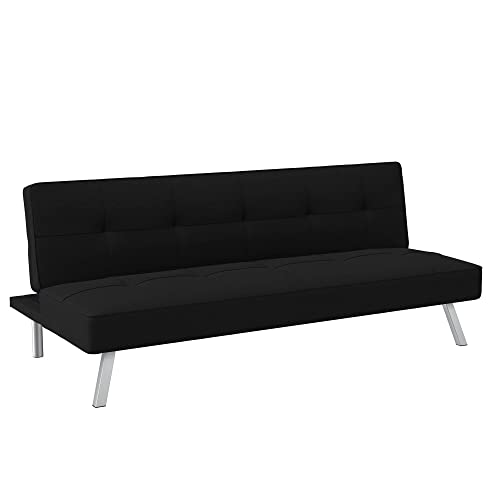 Serta Convertible Futon Sofa with Chrome Legs