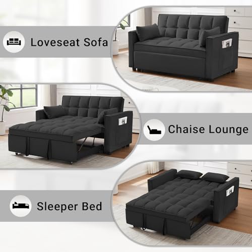 Skepphlay 3-in-1 Convertible Sofa Bed with Storage