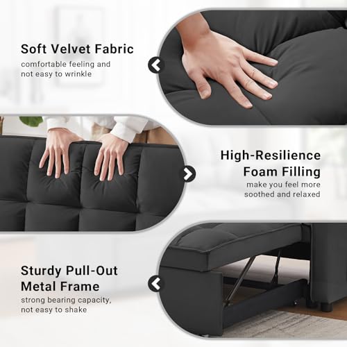 Skepphlay 3-in-1 Convertible Sofa Bed with Storage