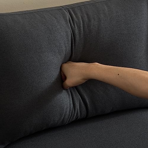 VINGLI 110" Grey U-Shaped Sectional Sofa