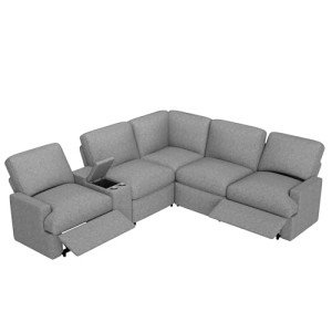 Power Reclining L-Shaped Sectional Sofa with USB Ports