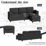 Meilocar 79" Modern L-Shaped Sectional Sofa