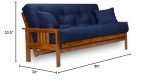 Stanford Full Size Futon Set with Navy Cover